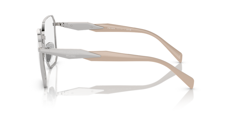 Prada PR 56ZV in Silver / Demo Lens (1BC1O1) - Back View