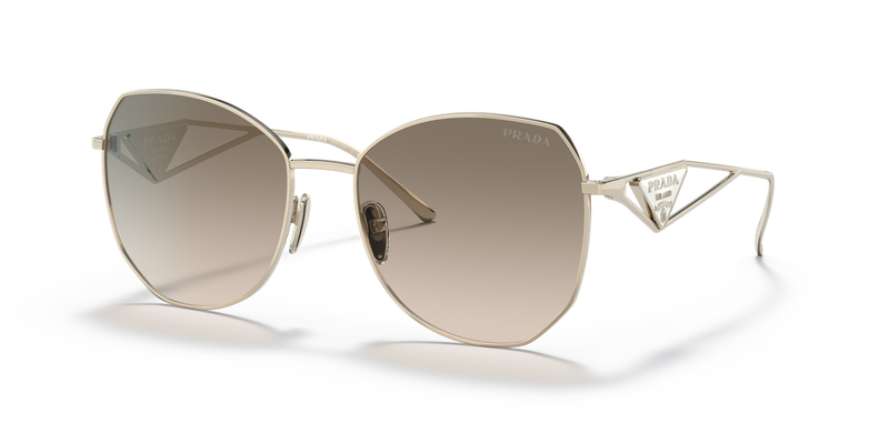 Prada PR 57YS in Pale Gold - Front View