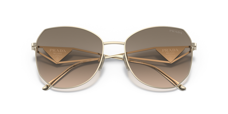 Prada PR 57YS in Pale Gold - Side View