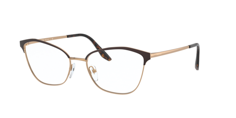 Prada PR 62XV in Matte Red/Pink Gold - Front View