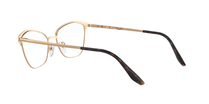 Prada PR 62XV in Matte Red/Pink Gold - Side View