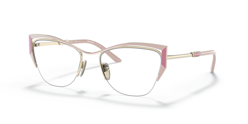 Prada PR 63YV in Alabaster/Begonia/Pale Gold - Front View