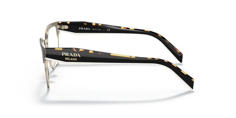 Prada PR 65YV in Black/Pale Gold / Demo Lens (AAV1O1) - Back View