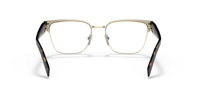 Prada PR 65YV in Black/Pale Gold / Demo Lens (AAV1O1) - Temple Detail