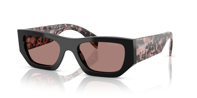 Prada PR A01S in Black / Light Brown (13P60B) - Front View