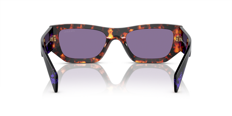 Prada PR A01S in Havana / Violet Mirror Internal Silver (14O50B) - Alternate View