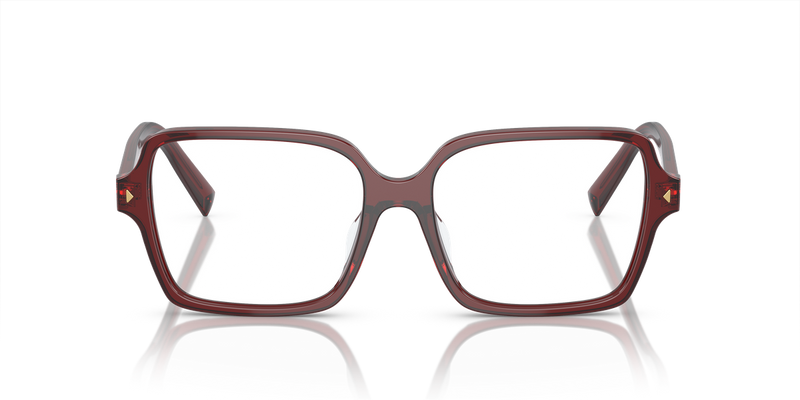 Prada PR A02V in Transparent Red / Demo Lens (16P1O1) - Alternate View