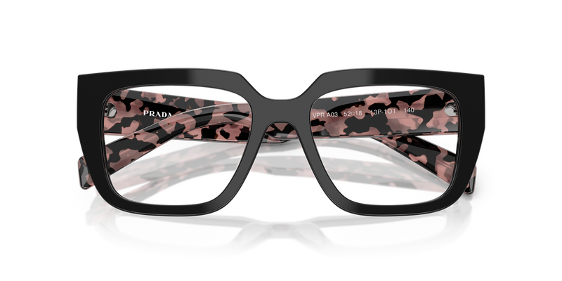 Prada PR A03V in Black / Demo Lens (13P1O1) - Alternate View