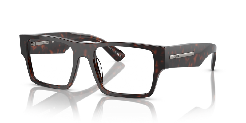 Prada PR A08V in Havana / Demo Lens (17N1O1) - Alternate View