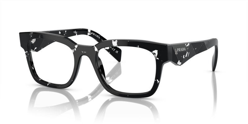 Prada PR A10VF in Havana Black Transparent / Demo Lens (15O1O1) - Front View