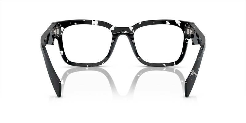 Prada PR A10VF in Havana Black Transparent / Demo Lens (15O1O1) - Temple Detail