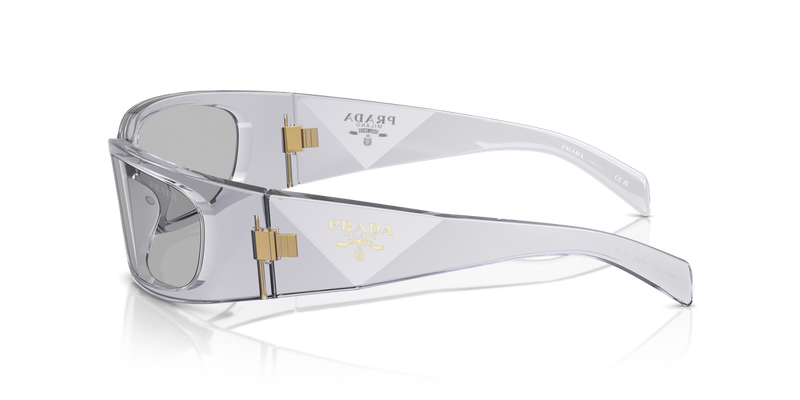 Prada PR A14S in Transparent Grey - Back View
