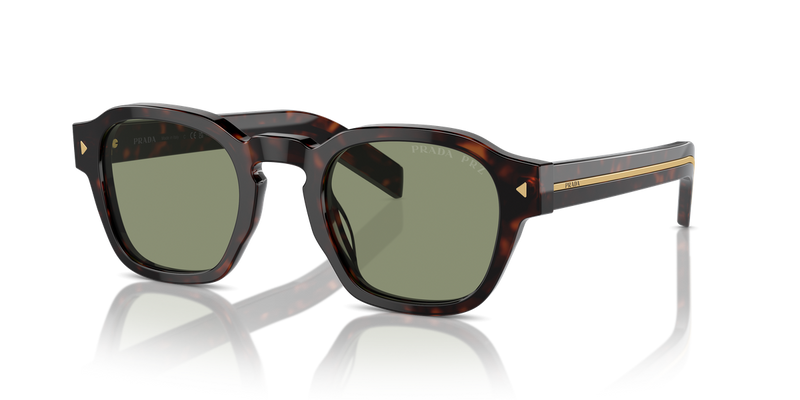 Prada PR A16SF in Radica Tortoise / Polarized Green (17N20G) - Alternate View
