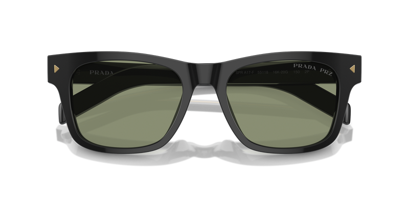 Prada PR A17SF in Black / Polarized Green (16K20G) - Alternate View
