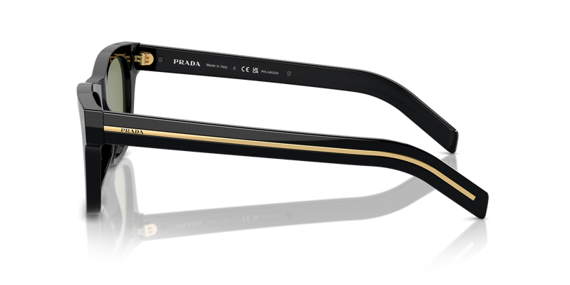 Prada PR A17SF in Black / Polarized Green (16K20G) - Alternate View