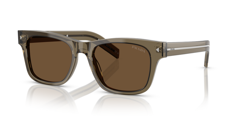 Prada PR A17SF in Transparent Terra / Dark Brown (18T70F) - Alternate View