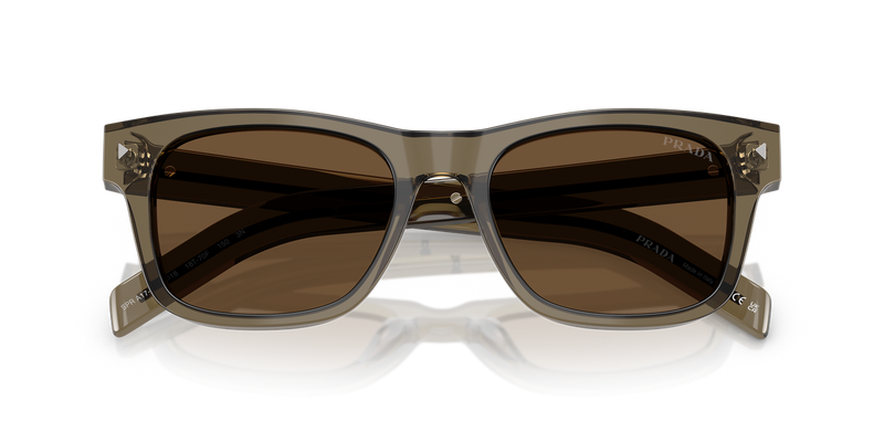 Prada PR A17SF in Transparent Terra / Dark Brown (18T70F) - Alternate View