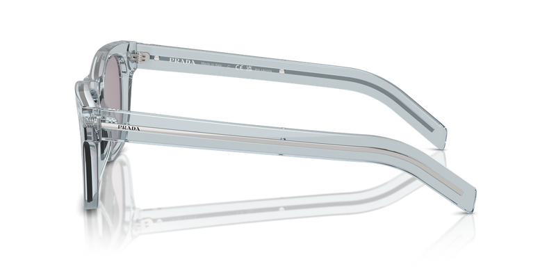 Prada PR A17SF in Transparent Azure / Grey Polarized Mirror Gold (19T80F) - Alternate View