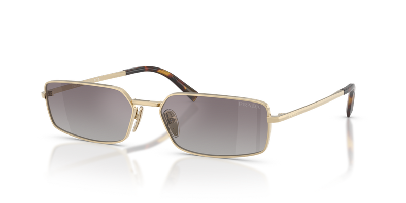 Prada PR A60S in Pale Gold / Gradient Blue Mirror Silver (ZVN30C) - Front View