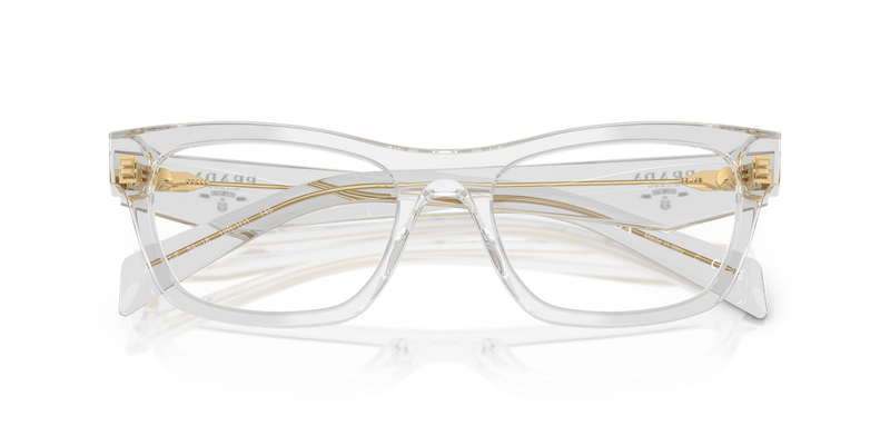 Prada PR B01VF in Transparent Grey - Side View