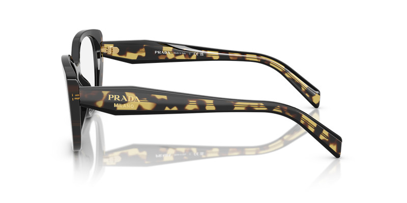Prada PR B04V in Black/Medium Tortoise / Demo Lens (3891O1) - Back View