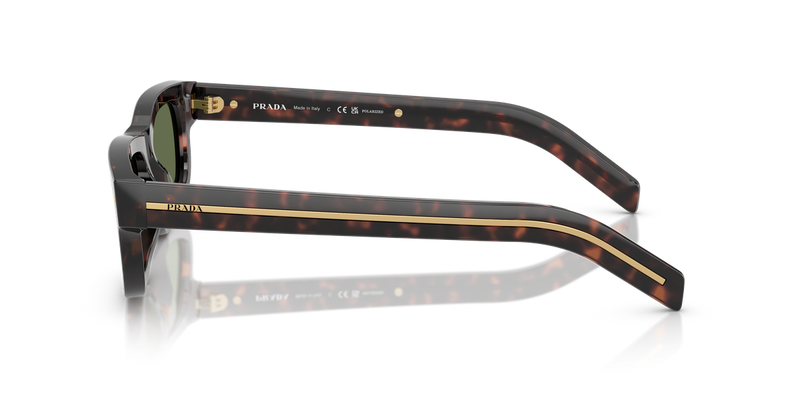 Prada PR B11S in Root Tortoise / Polarized Green (17N20G) - Alternate View