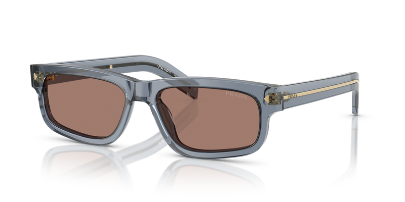Prada PR B11S in Transparent Ocean / Brown Mirror Internal Grey (17T05D) - Alternate View