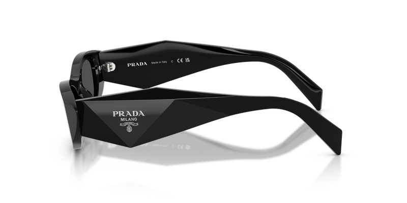 Prada PR B16SF in Black / Dark Grey (16K08Z) - Back View