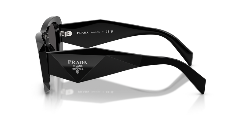 Prada PR B18S in Black / Dark Grey (16K08Z) - Back View