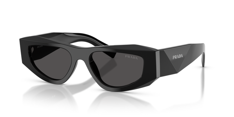Prada PR B19SF in Black / Dark Grey (16K08Z) - Front View