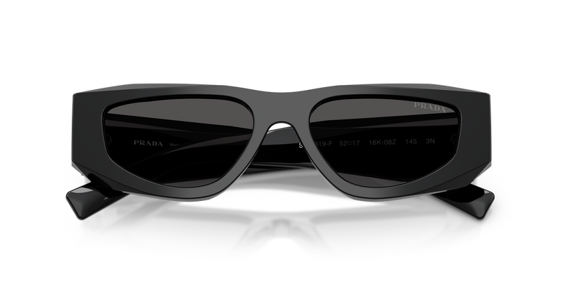 Prada PR B19SF in Black / Dark Grey (16K08Z) - Side View