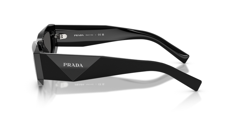 Prada PR B19SF in Black / Dark Grey (16K08Z) - Back View