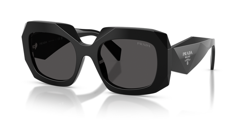 Prada PR B23SF in Black / Dark Grey (16K08Z) - Front View