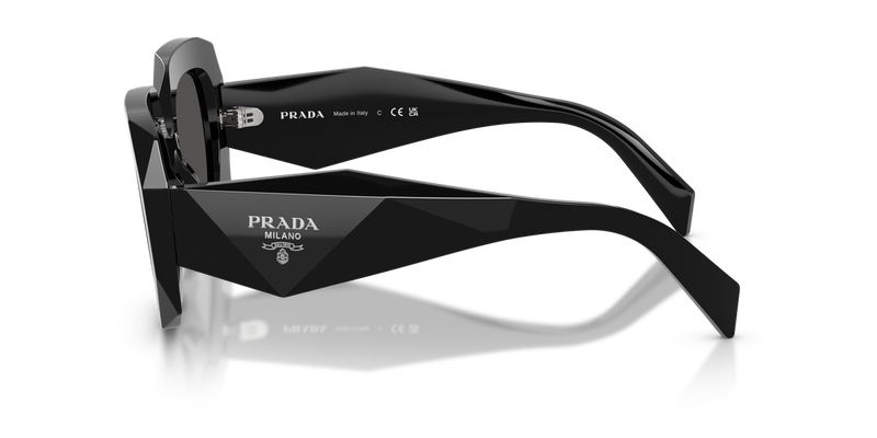 Prada PR B23SF in Black / Dark Grey (16K08Z) - Back View