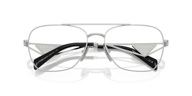 Prada PR B50V in Silver / Demo Lens (1BC1O1) - Side View