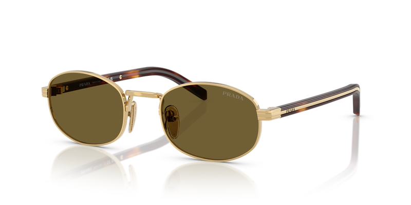 Prada PR B53S in Gold / Dark Brown (5AK09Z) - Alternate View