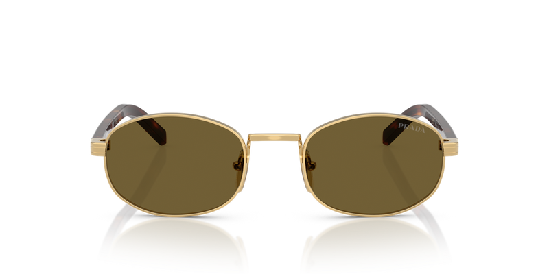 Prada PR B53S in Gold / Dark Brown (5AK09Z) - Alternate View