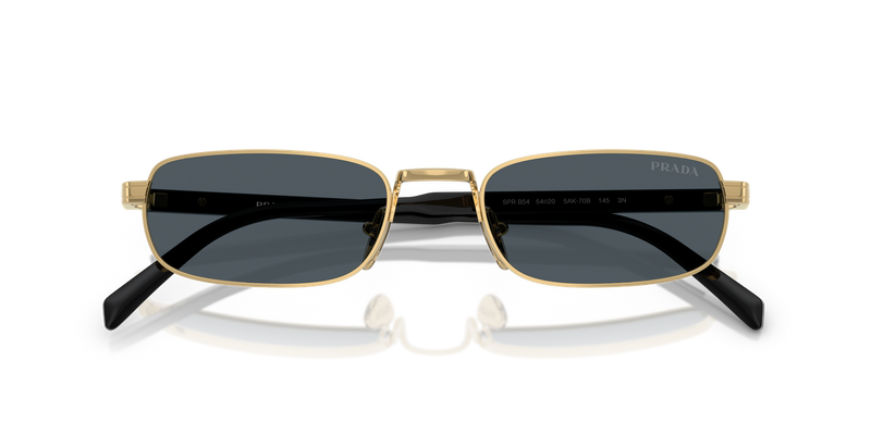 Prada PR B54S in Gold / Dark Grey (5AK70B) - Side View
