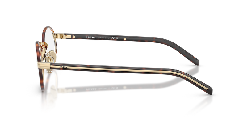 Prada PR B55V in Pale Gold/Root Tortoise / Demo Lens (21E1O1) - Alternate View