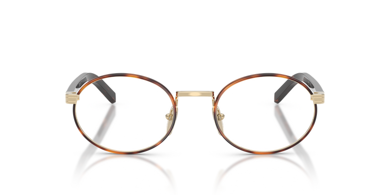 Prada PR B55V in Pale Gold/Root Tortoise / Demo Lens (21E1O1) - Alternate View