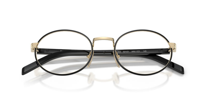 Prada PR B55V in Pale Gold/Black / Demo Lens (AAV1O1) - Alternate View