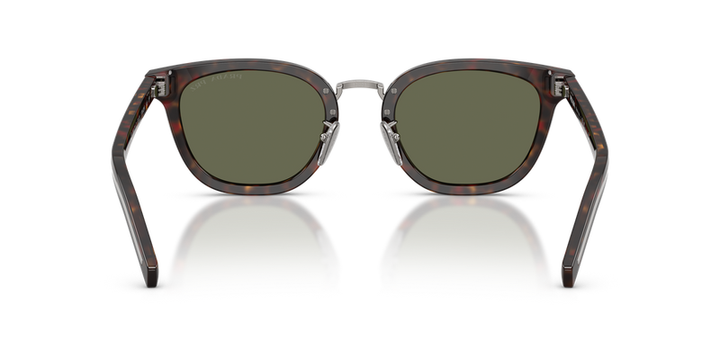 Prada PR C01SD in Root Havana / Green Polarized (17N03R) - Alternate View