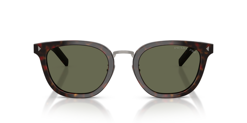 Prada PR C01SD in Root Havana / Green Polarized (17N03R) - Alternate View