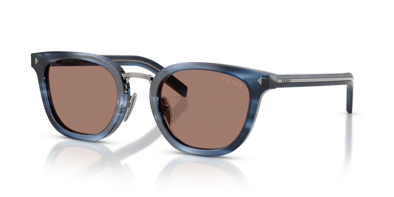 Prada PR C01SD in Blue Havana / Brown (26F05D) - Alternate View