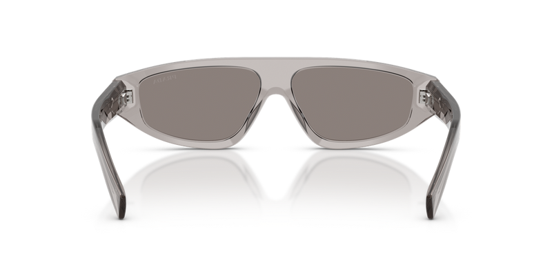 Prada PR C02SF in Grey Transparent / Dark Grey (10J80Q) - Temple Detail