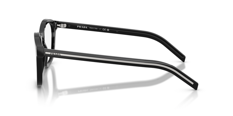 Prada PR C04V in Black / Demo Lens (16K1O1) - Back View