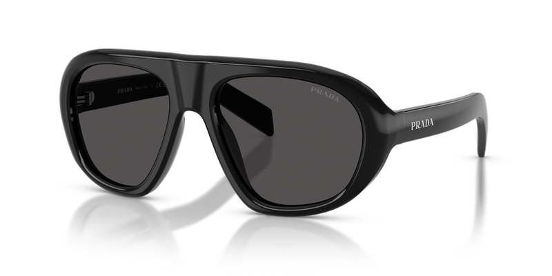 Prada PR C05SF in Black / Dark Grey (16K08Z) - Front View