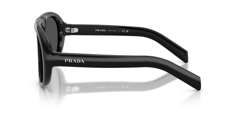 Prada PR C05SF in Black / Dark Grey (16K08Z) - Back View