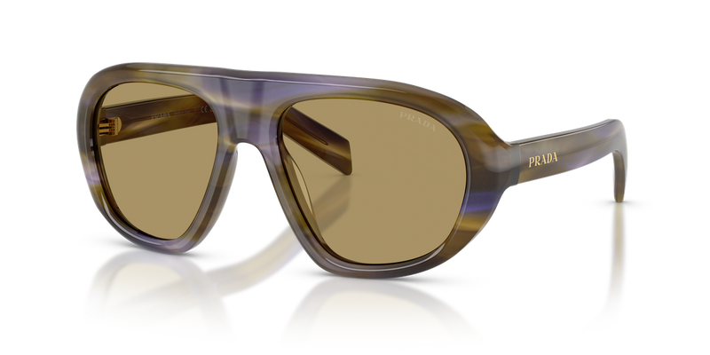 Prada PR C05SF in Striped Lagoon / Green Olive (23G70G) - Alternate View