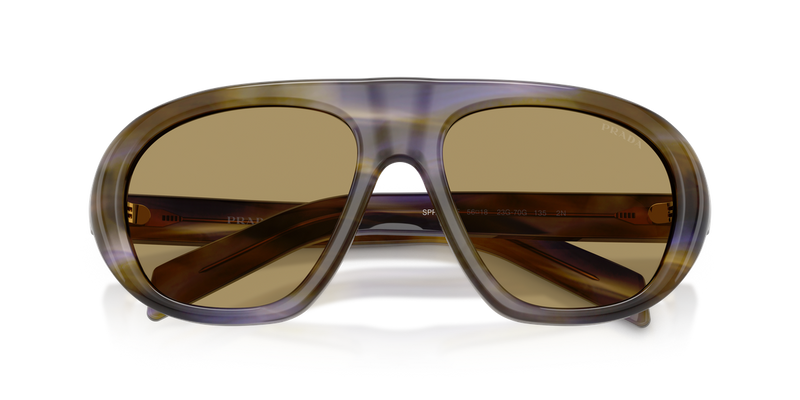 Prada PR C05SF in Striped Lagoon / Green Olive (23G70G) - Alternate View